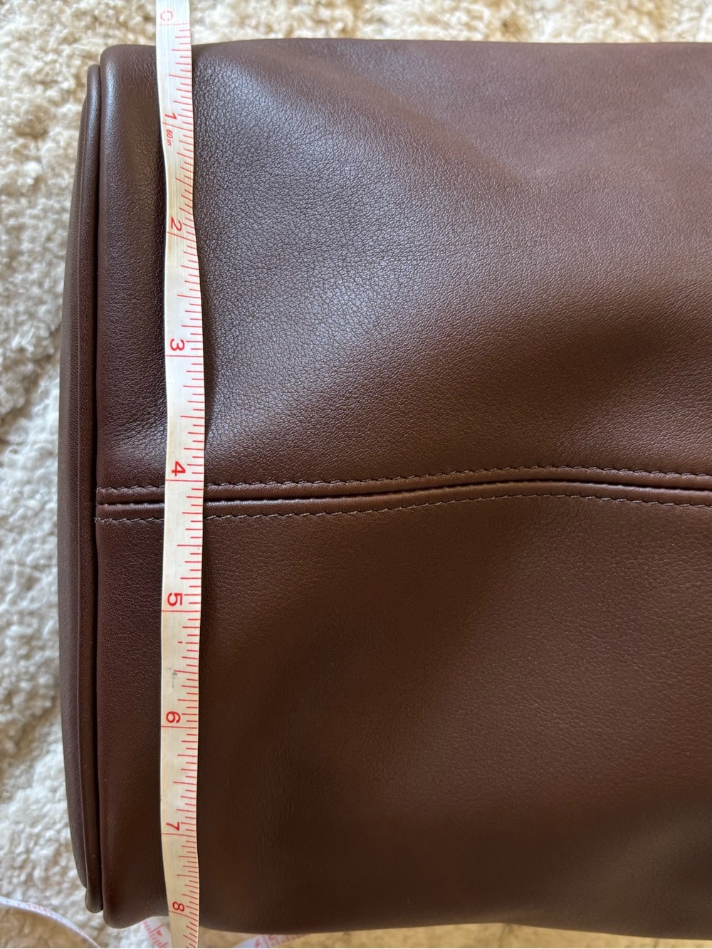 Coach Dark Brown Leather Shoulder Bag with Gold Hardware - Picture 9 of 13
